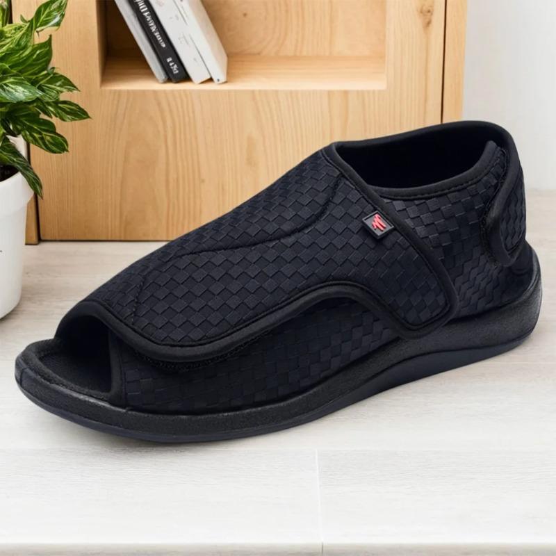 Women Men Diabetic Slippers Extra Wide Diabetic Shoes Adjustable Closure Sandals for Swollen Feet for Indoor