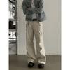 American Retro Multi-pocket Overalls Men's and Women's Loose Straight Slightly Pulled Three-dimensional Washed Old Street Casual Trousers