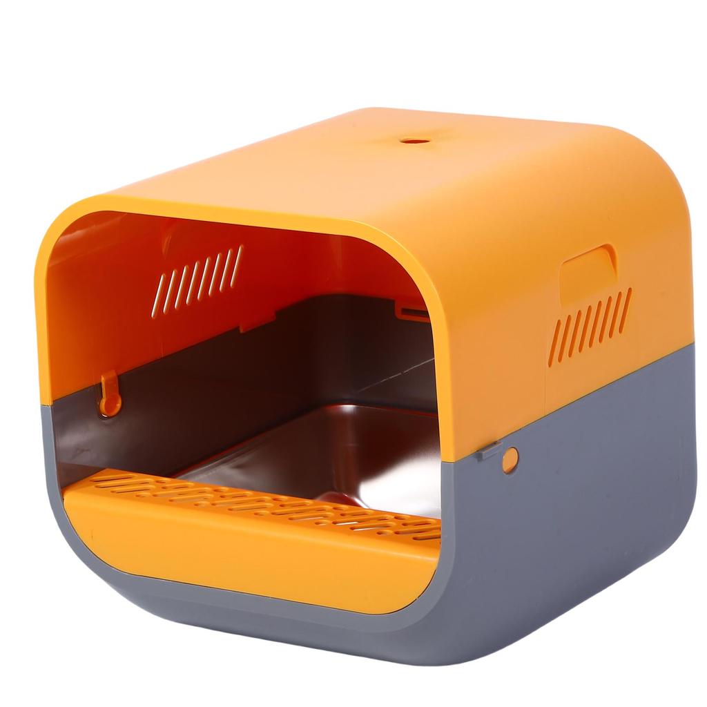 Smart kattlåda med fläkt- och sprayfunktion Videodörrklocka Stänkskyddad Rostfritt stål Kattlåda med spade