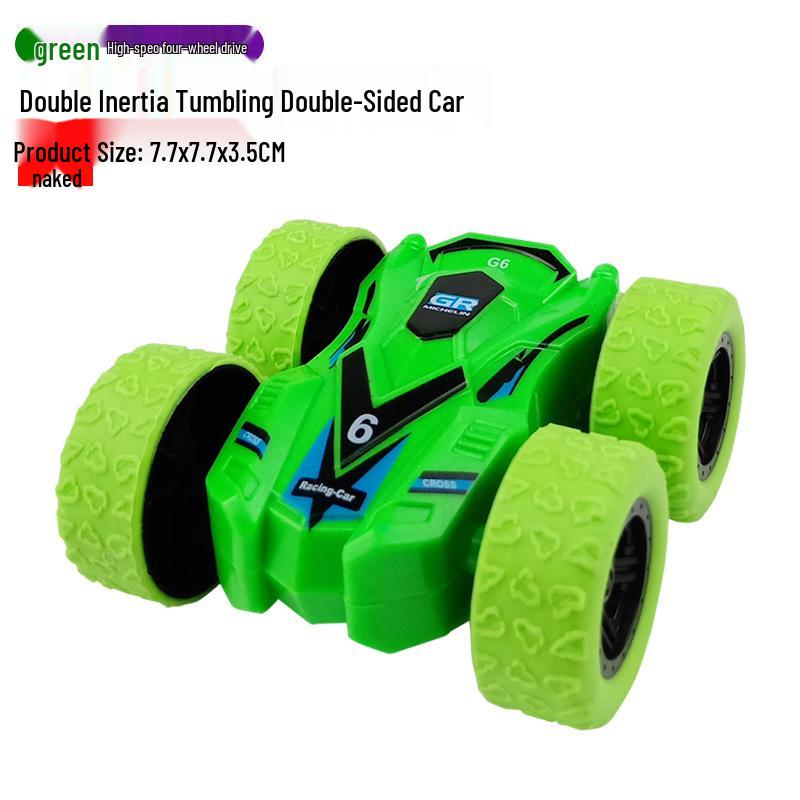 Children's Toy: Inertia-Powered 4WD Stunt Off-Road Vehicle