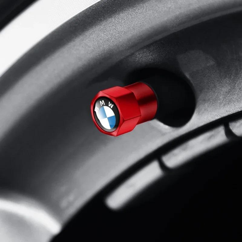 4Pcs Stylish Car Tire Valve Caps Wheel Rim Stem Covers Airdust Proof Protective Caps for BMW X1 X2 X3 X4 X5 X6 X7 Exterior Decor MD2
