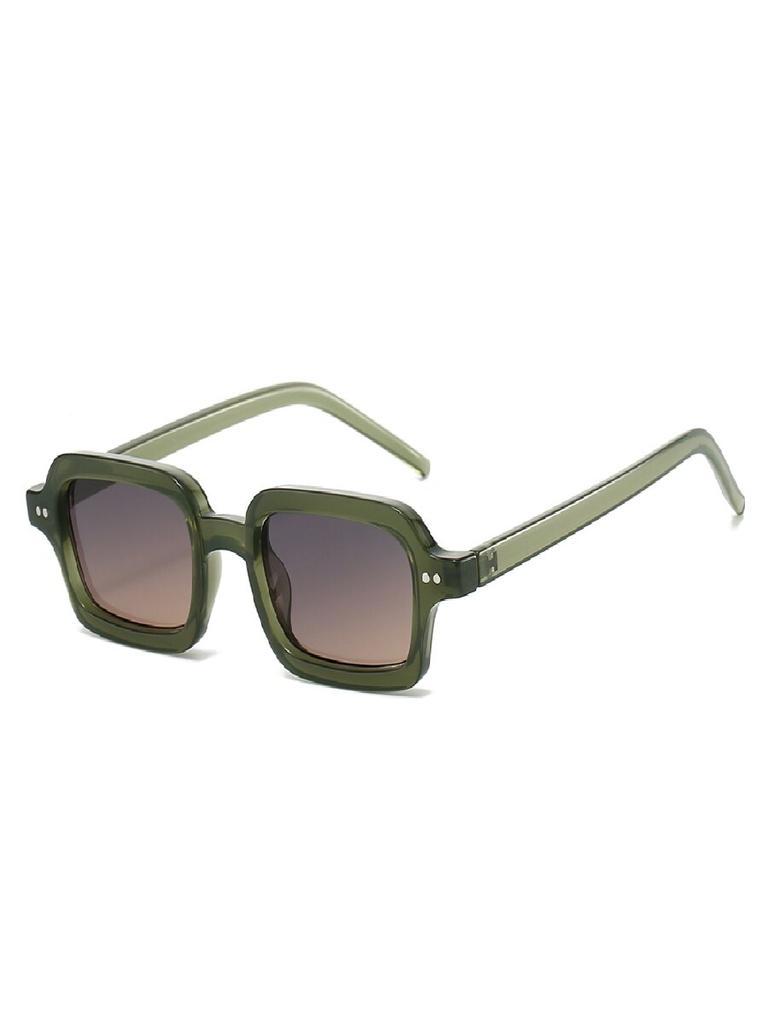 New Retro Rivet Square Small-Frame Sunglasses - INS Influencer Light Luxury Streetwear Shades