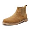 New Autumn and Winter Martin Boots Men's Medium Boots Velvet Thermal Cotton Shoes Fashionable Chelsea Boots