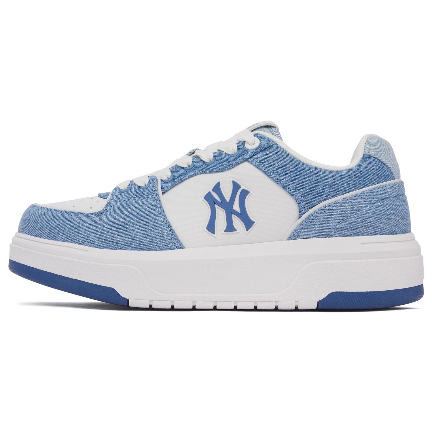 MLB Chunky Liner Comfortabel Casual Antislip Slijtvast Verhoogde Zool Lage Top Skate Schoenen Unisex Sneakers Blauw Wit 3ASXCVT4N-50BLS 39 white