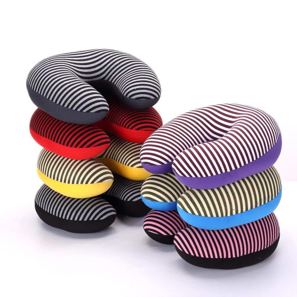 Almohada de Viaje en Forma de U para Cuello y Respaldo de Partículas de Espuma