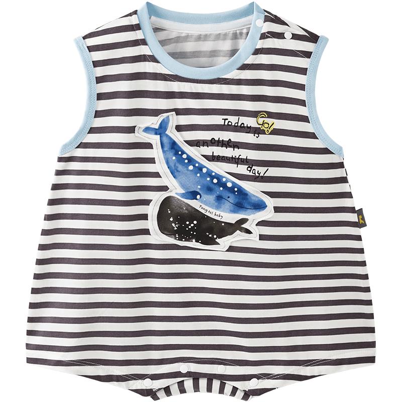 TONGTAI Baby Summer Modal Sleeveless Romper 80cm