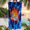 Real Sociedad FC Print Quick Dry Beach Towel Microfiber Absorbent Portable Travel Swimming Towel