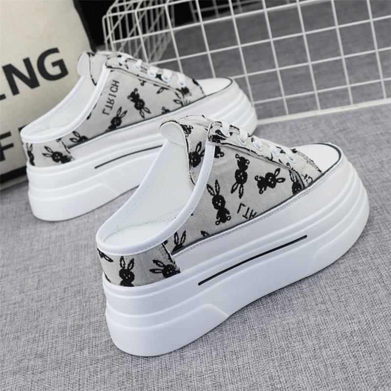 Модные полутапочки Baotou из парусины — фото 5