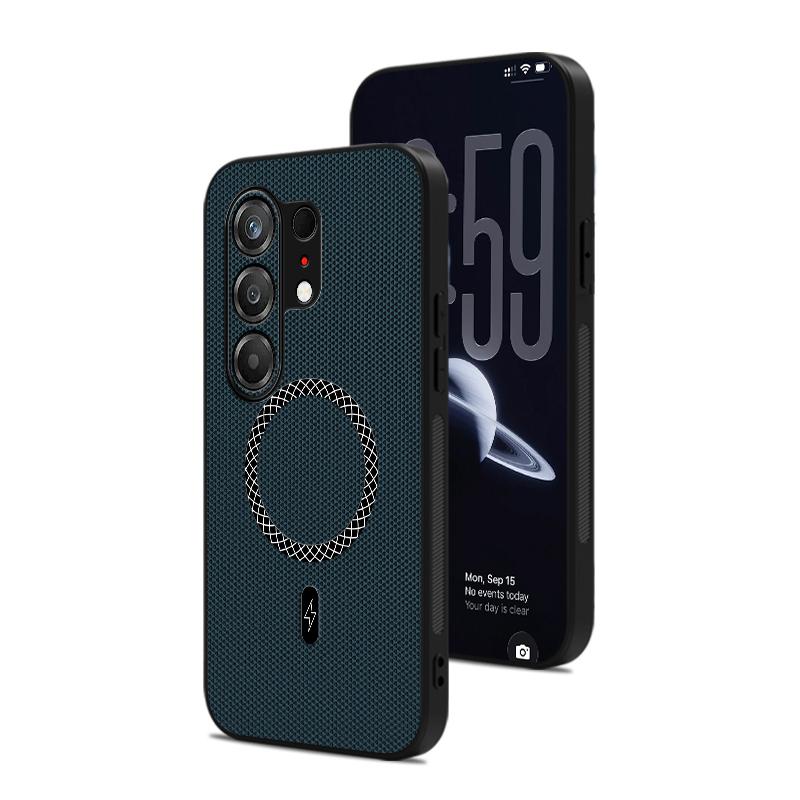 Für Tecno Camon 50 4G Hülle Magnetisches Dreiecksmuster Leder Anti-Rutsch Stoßfest Schutzhülle für Tecno Camon 50 4G