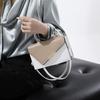 Chic Soft Pu Small Square Handbag For Women With Unique Lock Closure And Simple Style