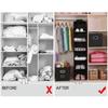 Luxurious Black 6-layer Narrow Cube-shaped Bedroom Storage Organizer
