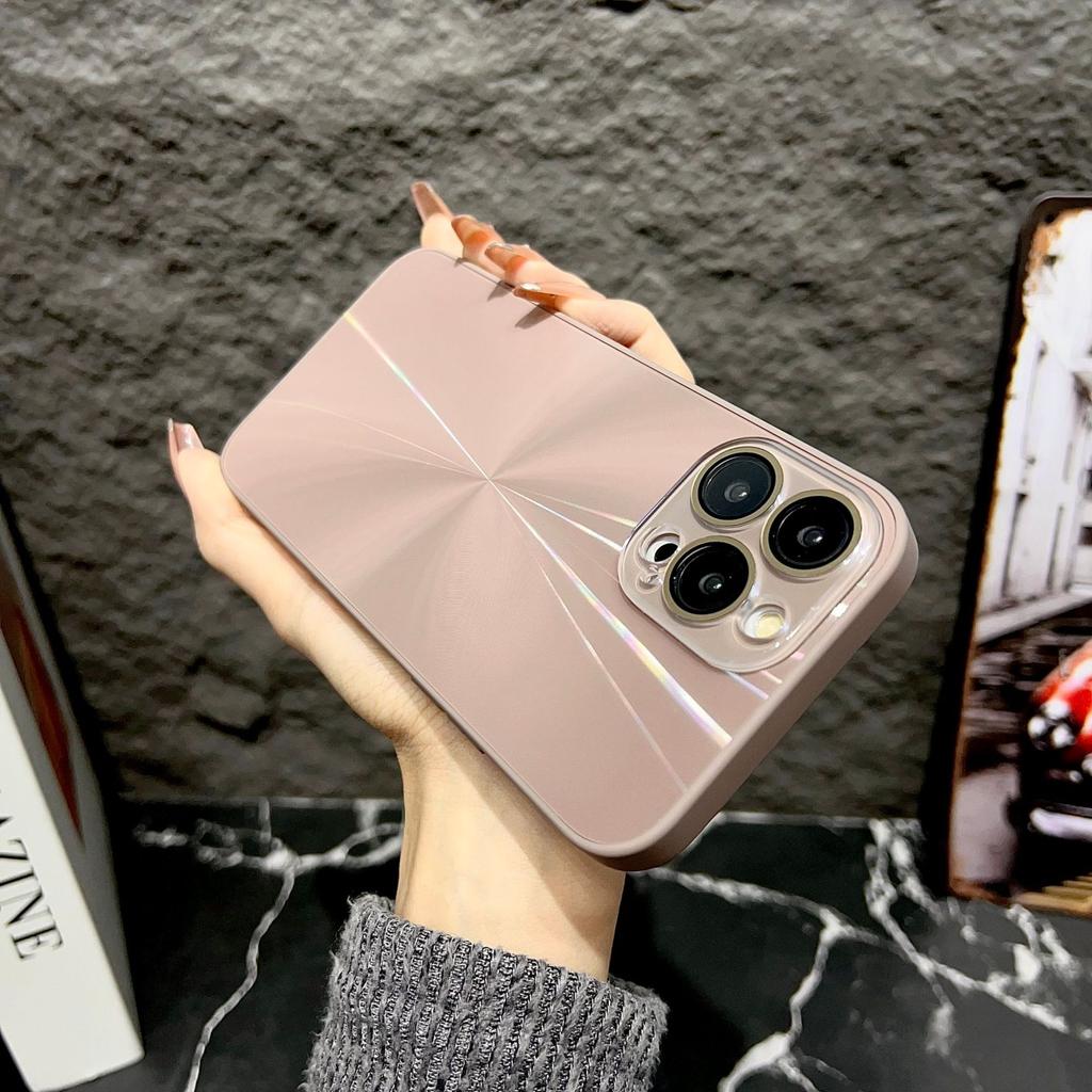 The IPhone16 with Its Dazzling Aurora CD Pattern Is Suitable for The Iphone15 Phone Case and The Apple 14promax Protective Case for Drop Resistance