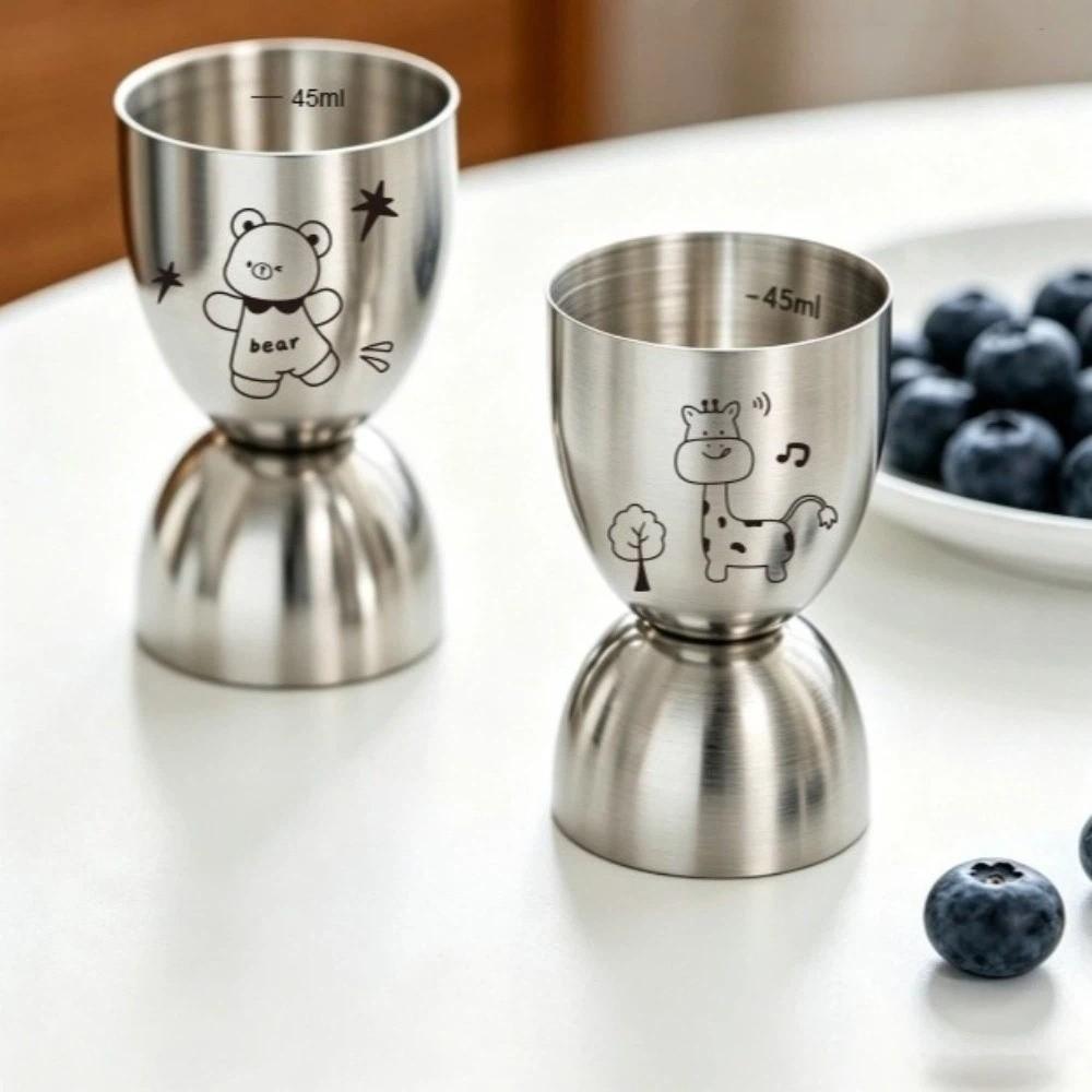 30/60ML Stainless Steel Jigger Accurate Bar Jigger Creative Measuring Cup Bar Tools