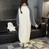 A Bao Xi Women's Plus Size Flannel Cartoon Nightgown - Winter Long Sleeve Pajamas