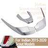Motorcycle Rear Fender Tip Trim Cover Black Chrome Splash Guard Tail End Decorative Accessories For Indian Scout Sixty 2015-