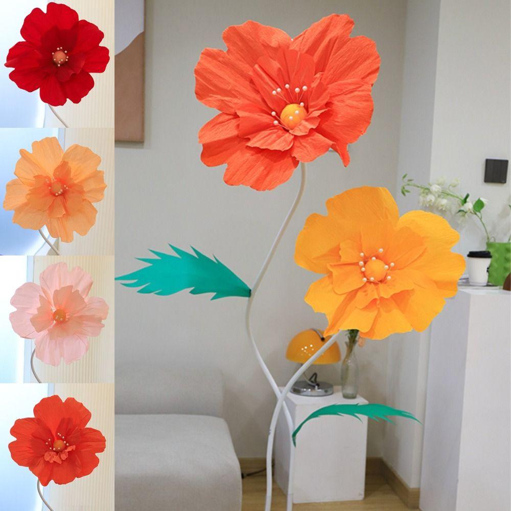 Simple Design Paper Flower Crepe Paper Three-dimensional Paper Art Marriage Supplies
