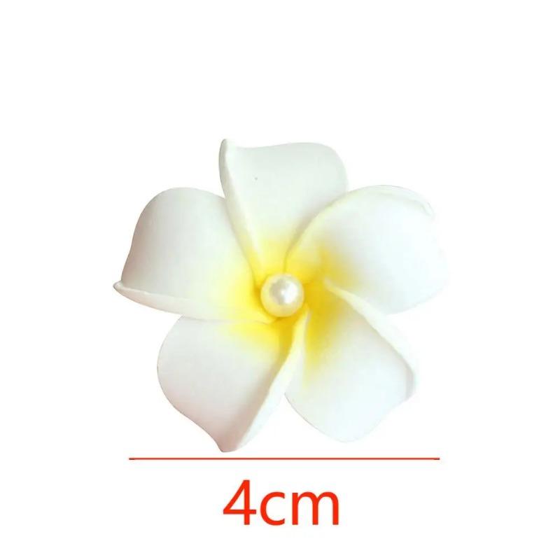 5Pcs Plumeria Flower Hair Clips for Women Girls Hairpins Egg Flower Barrette Hawaiian Wedding Party Bag Hat Accessories DropShip