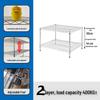 Stainless Steel Multi-Tier Storage Rack for Kitchen, Warehouse, or Balcony.