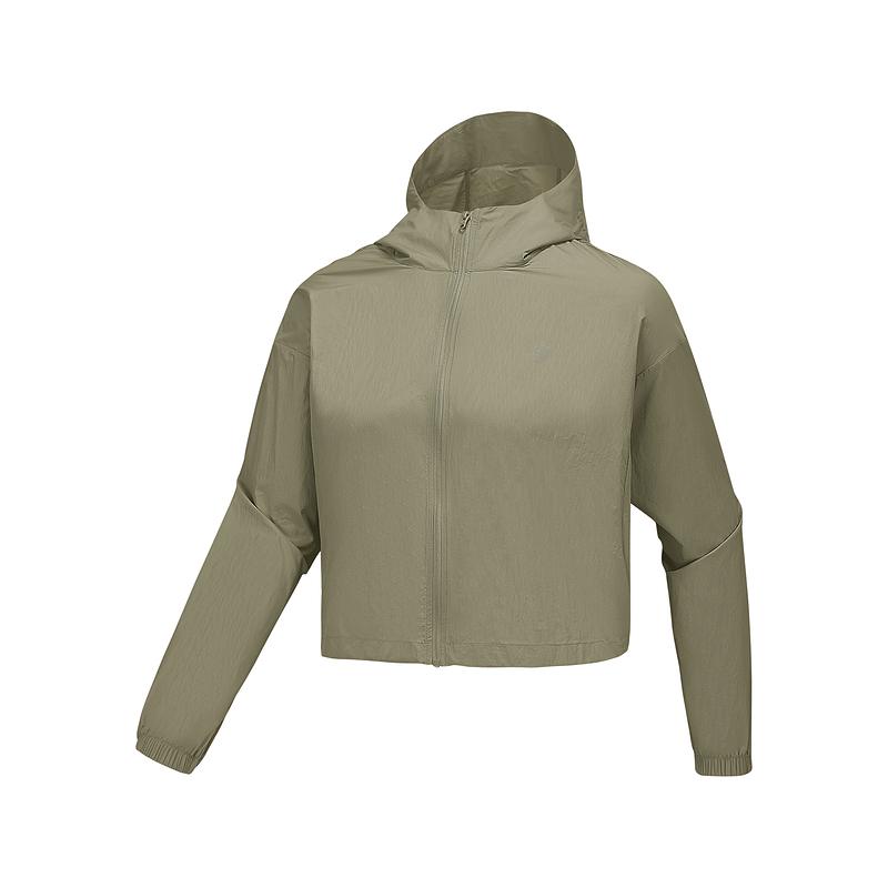 Skechers Casual Comfortable Loose Lightweight Jacket Women Jackets Rock-Green P225W116-01DR S