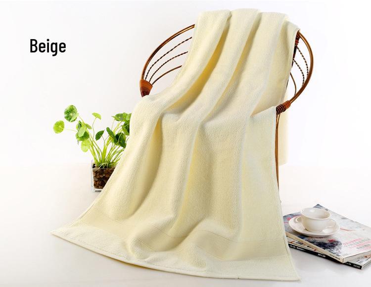 

Luxury Thick Pure Cotton Bath Towel, Solid Color Dobby, 650g 70*140 cm вершковий