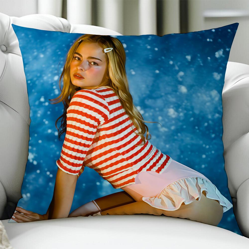 Singer A-Addison R-Rae cushion cover Birthday Anniversary Gifts Double Sided Printed Zipper Cushion Cover Soft Skin Bedding