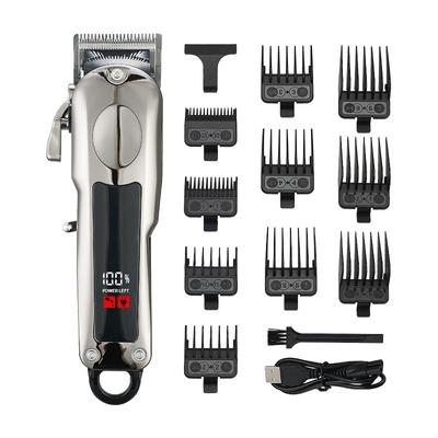 Nowy retro elektryczny maszynka do włosów elektryczna maszynka do włosów salon fryzjerski domowy LED cyfrowy wyświetlacz ładowanie USB maszynka do włosów