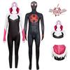 2023 Spider-man Miles Gwen Cosplay Costume Women's Spider-man Jumpsuit Milk Silk Fabric