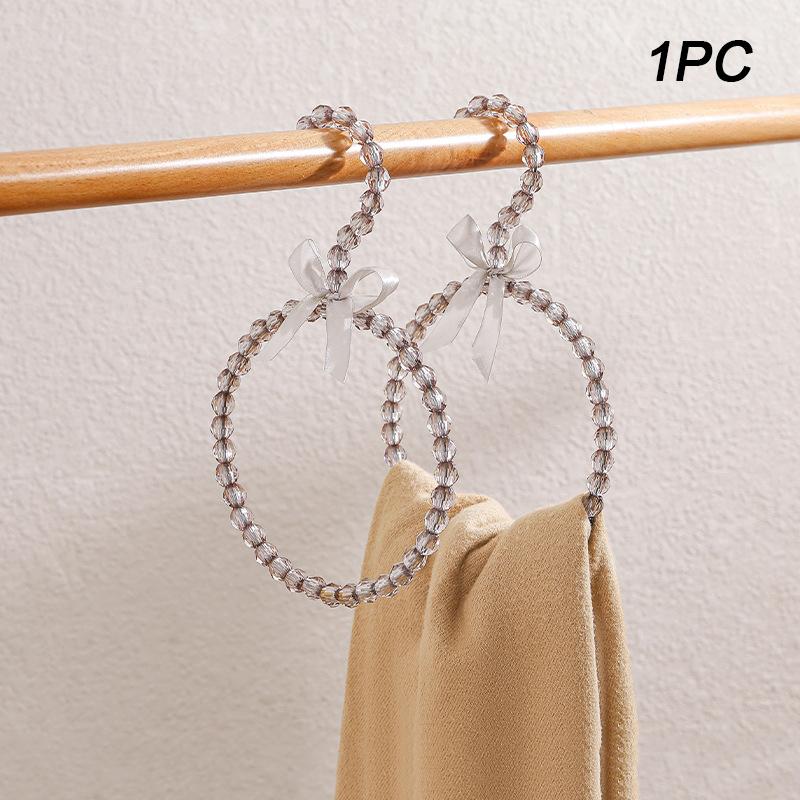 

1 шт. жемчужное кольцо для шарфа, аксессуары для гардероба, пластомерные бусины, украшения, пластиковые вешалки, вешалка для шарфа, цветная, 2 стиля