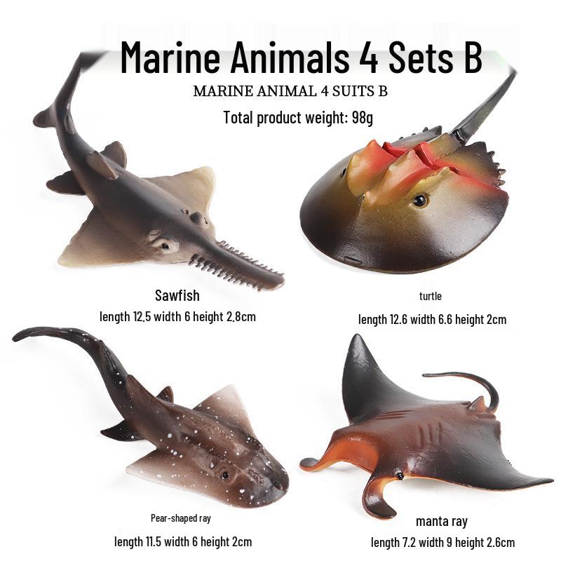 Children's Cognitive Marine Animal Models: Sea Turtle and Tortoise Toys