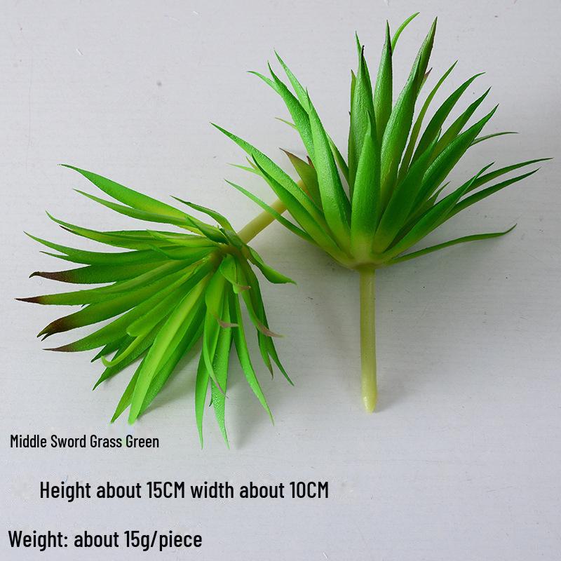 Mini Flocking Artificial Succulent Bonsai for DIY Wall Decor