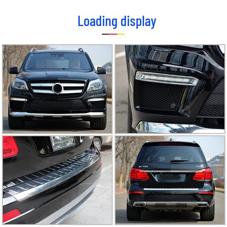 Chrome-Plated Decorative Strip for Mercedes-Benz GL500/GL550: Fog Light, Front Bumper, and Trunk Protector