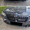 22 BMW iX3 Double-Line Bright Black Carbon Fiber Front Grille Replacement - No Polishing Needed