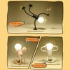 Funny Sportsman Changeable Shape Night Light Button Battery Desk Lamp For Bedroom Bathroom Hallway Kitchen Christmas Decorations