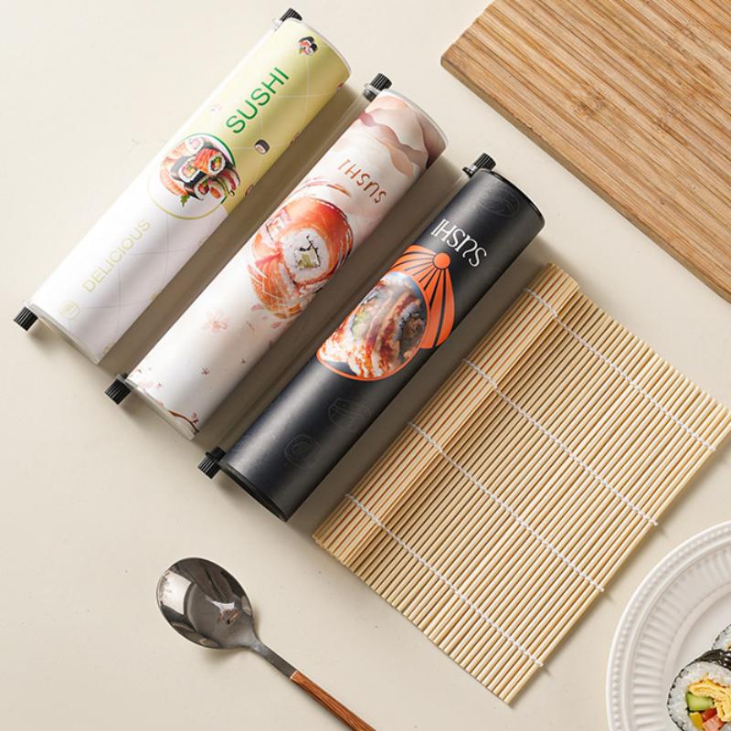 Stampo Sushi per Alimenti a Cono Secchiello di Carta Push-Up Confezione Scatola di Carta Scatola Push Sushi Rotonda Con Cannuccia per Salsa Accessori Bento