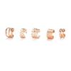 Vintage C Shape Clip on Earrings 5 Piece Set No Piercing Multi Layer Hollow Leaf Design Personalized Ear  Jewelry  Gift