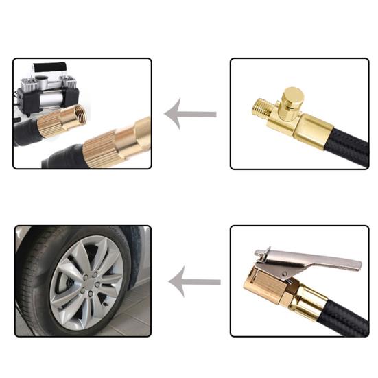 Air Chuck Tire Inflator Closed & Hose Barb Fittings | Lazada PH