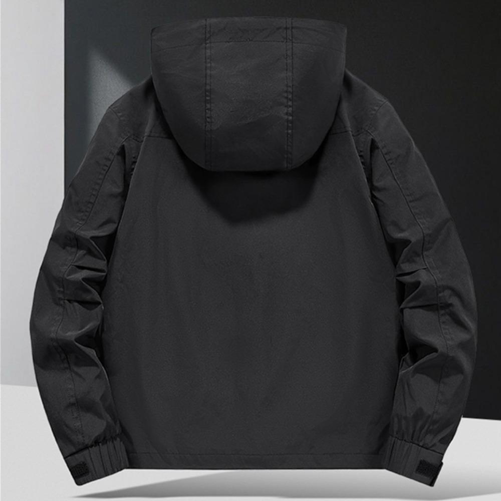 Winter Multiple Pockets Man Coats Loose Leisure Solid Windproof Tops New Man Coat Autumn Coats Man