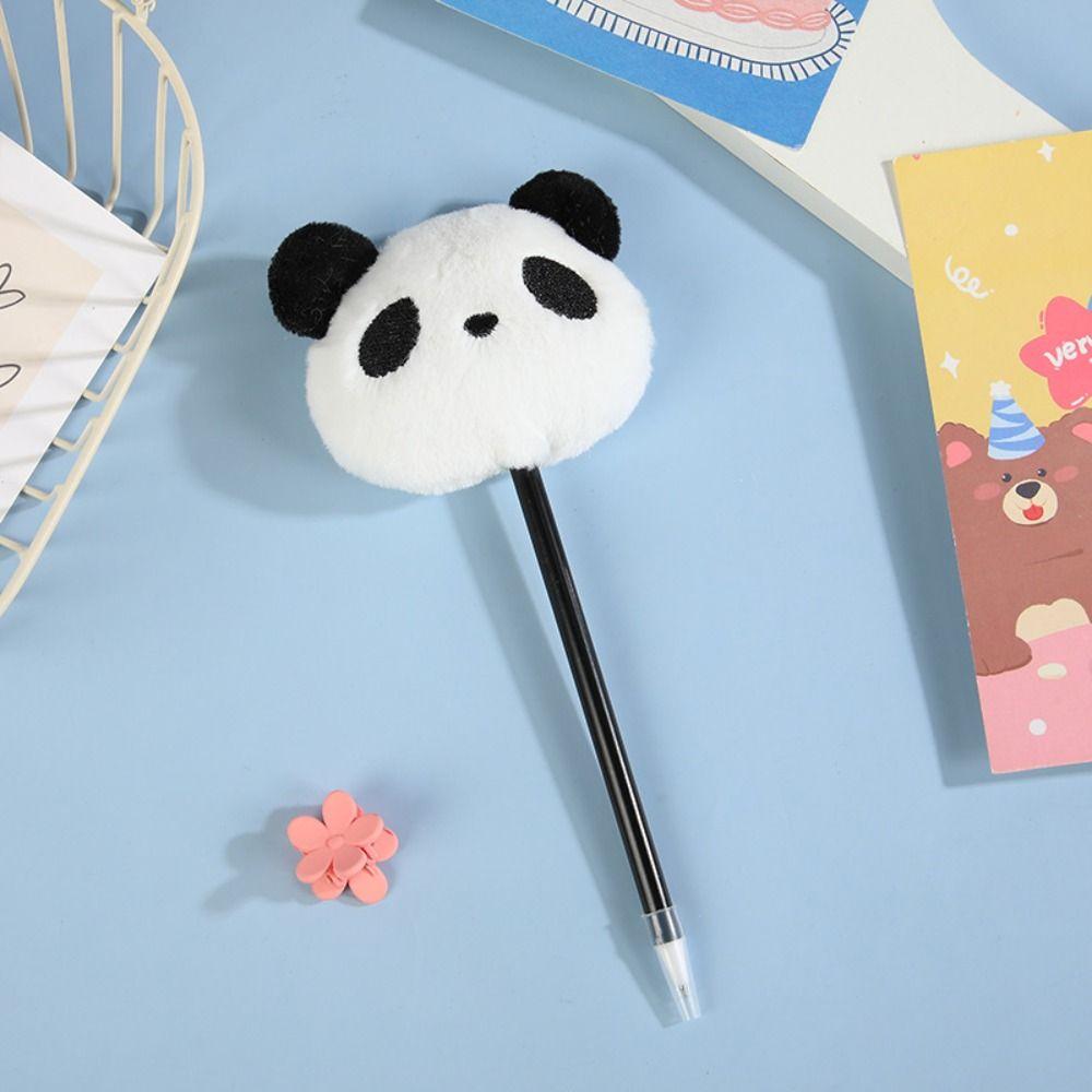 Плюшевая панда Плюшевая панда Шариковая ручка Ручка для письма Детская плюшевая ручка Плюшевая панда Гелевая ручка Студент C