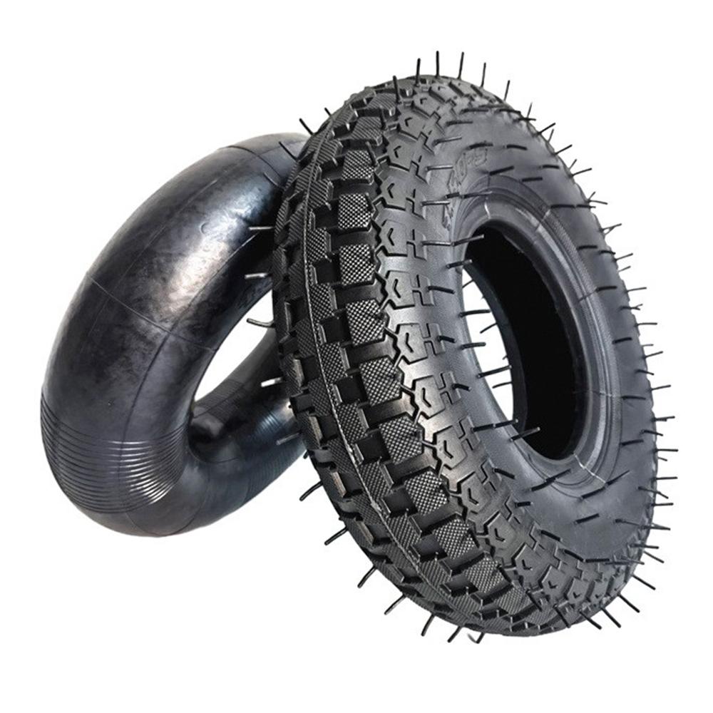 

10-inch Electric Scooter Inner+Outer Tires Shock-absorbing Anti-slip Rubber Wheels A