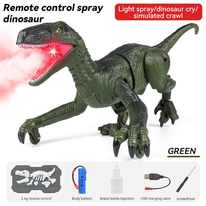 2.4G Simulation Swift And Violent Dragon Remote Control Toy light Spray Electric Children Model Toy Christmas Gift