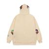 Cross-border European and American trendy brand GALLERY DEPT splash ink letters embroidered hooded sweatshirt for men and women, high street