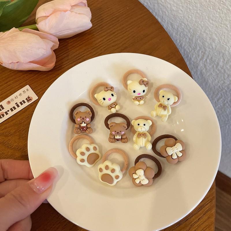 Sommer Niedliche Haargummis für Kinder - Kleine Gummibänder & Baby Haarringe