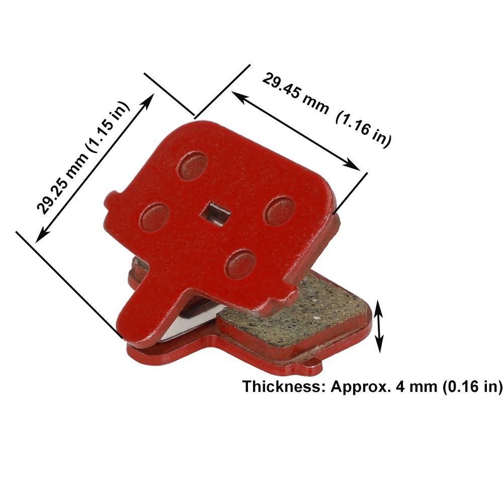 6 Pairs Semi-metal Bicycle Disc Brake Pads for Kugoo G Booster/Ninebot MAX G3 Bikemaintenance