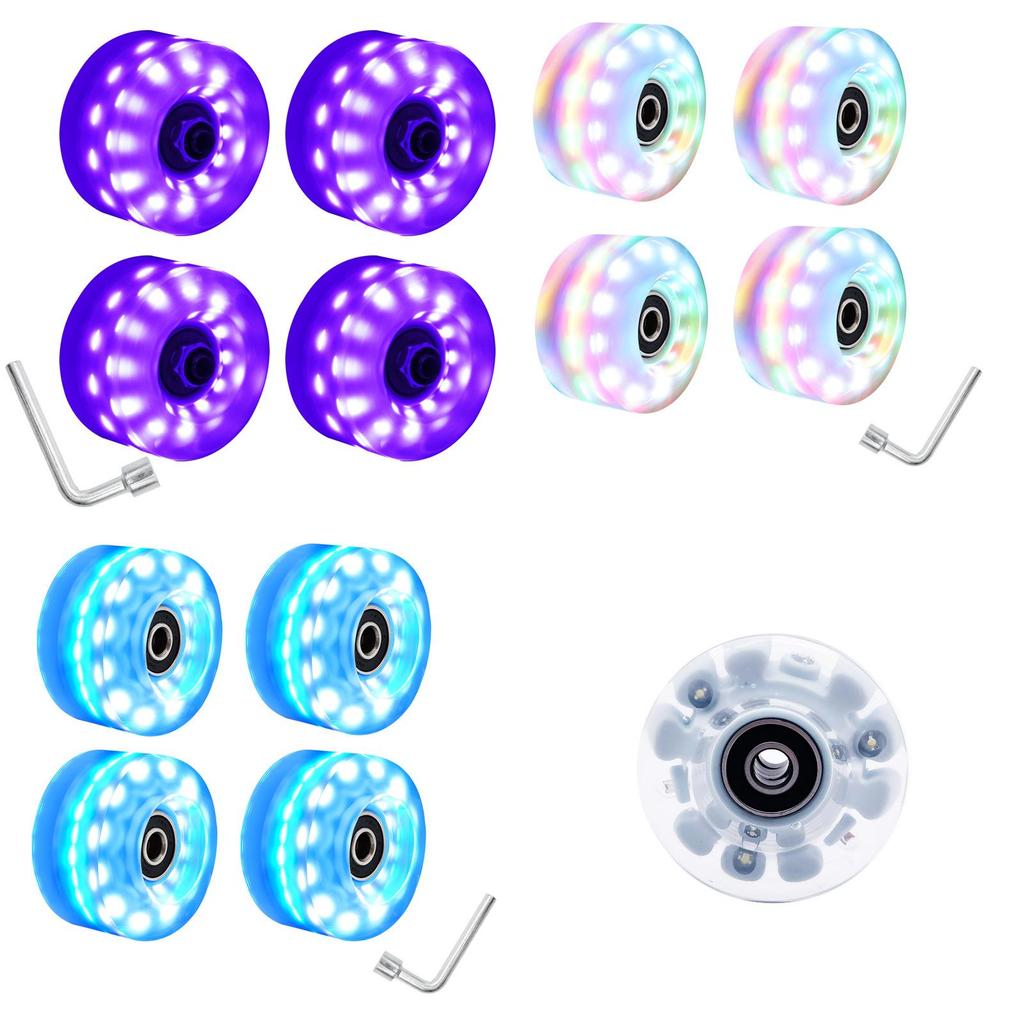 Led Light Roller Skates With Double Row Pu Wheels For Indoor And Outdoor Use