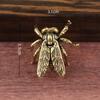 1Pcs Tea Pet Insects Animal Figurine Home Desktop Decoration Retro Brass Fly Insect Ornament Miniature Statue Vintage Craft