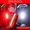 Luz traseira de bicicleta recarregável por USB, luzes traseiras LED vermelhas brilhantes, adequadas para qualquer bicicleta/capacete, fáceis de instalar para segurança no ciclismo