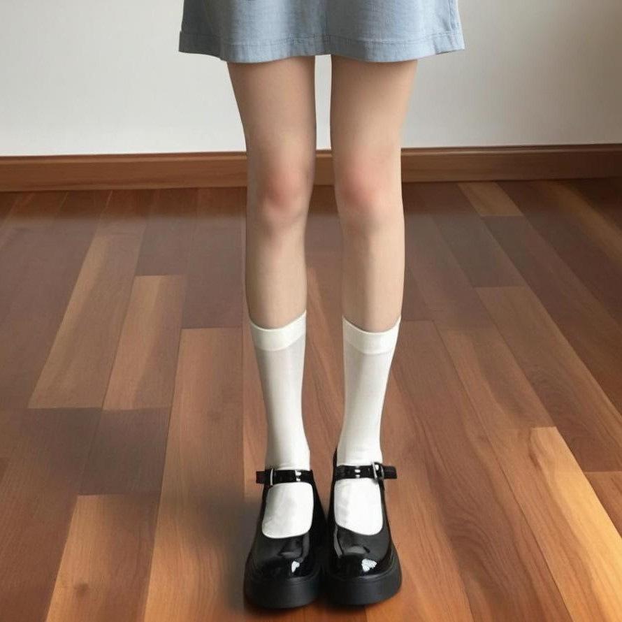 

Четырехсезонные бархатные носки средней длины до и выше колена (Непрозрачный) Simple Packaging