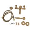Messing Badezimmer Dusche Europäischen Antike Einfache Wand Montieren Handheld Dusche Set mit Zubehör für