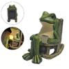 SCOCCA Frog Solar Night Solar Frog Solar Night Sunlight Charging Cute Decorative Light for Garden Landscape Decoration Gift Light, Lamp, Light,