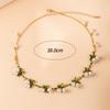 Summer limited small fresh fairy wind simulation three-dimensional lily of the valley versatile necklace